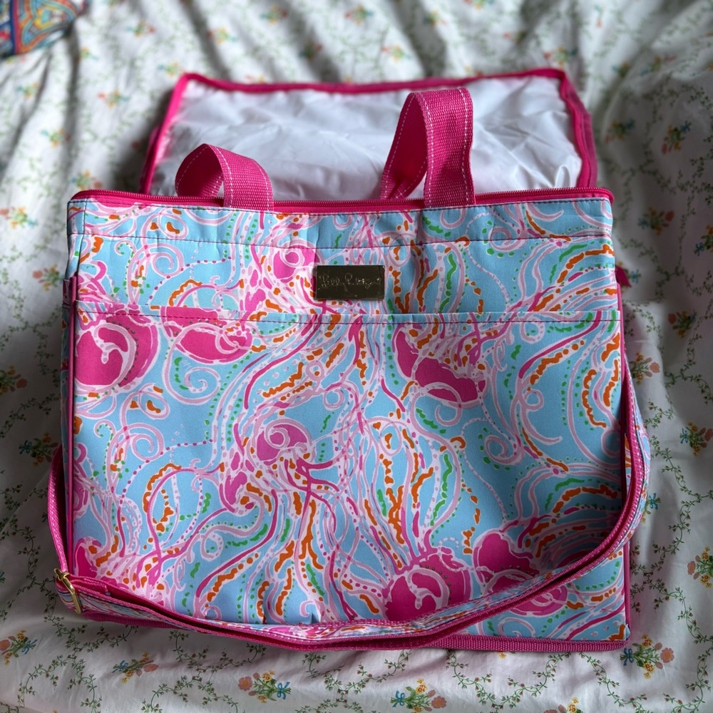Lilly Pulitzer Cooler Bag with Strap & Bottle Opener